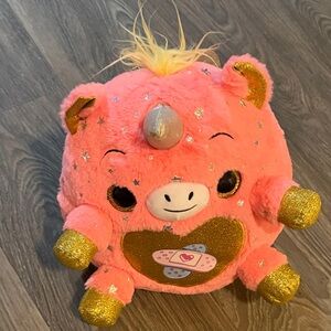 Pink and Gold Unicorn Rescue Surprise Plush Toy